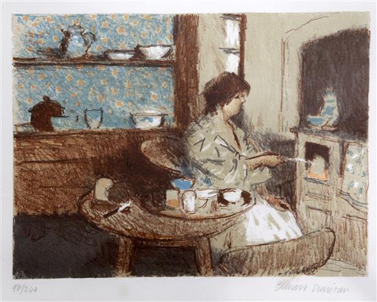 Bernard Dunstan R.A (1920-) Morning Toast, 11 x 14.5in.